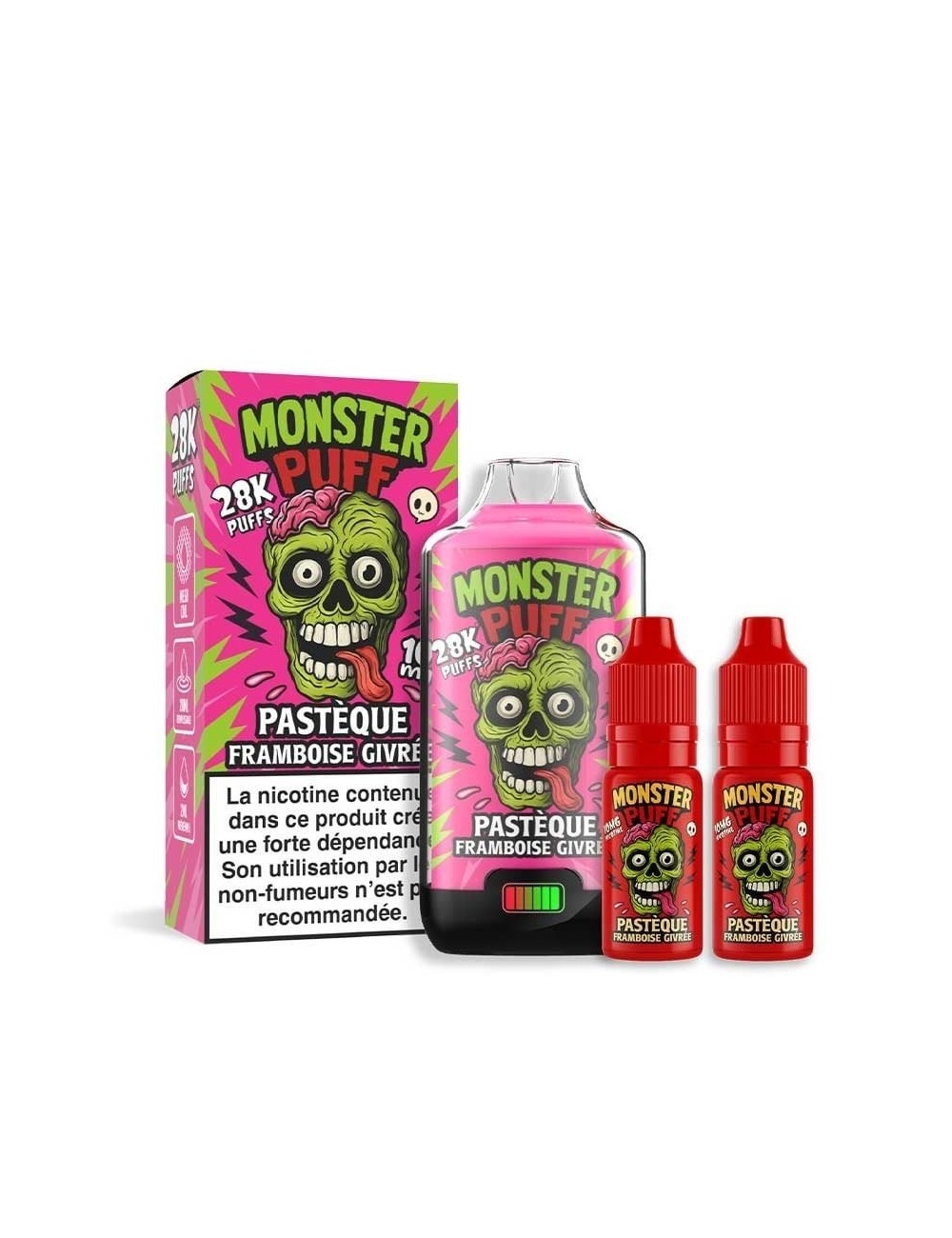 Pastèque Framboise Givrée - Monster Puff 28K