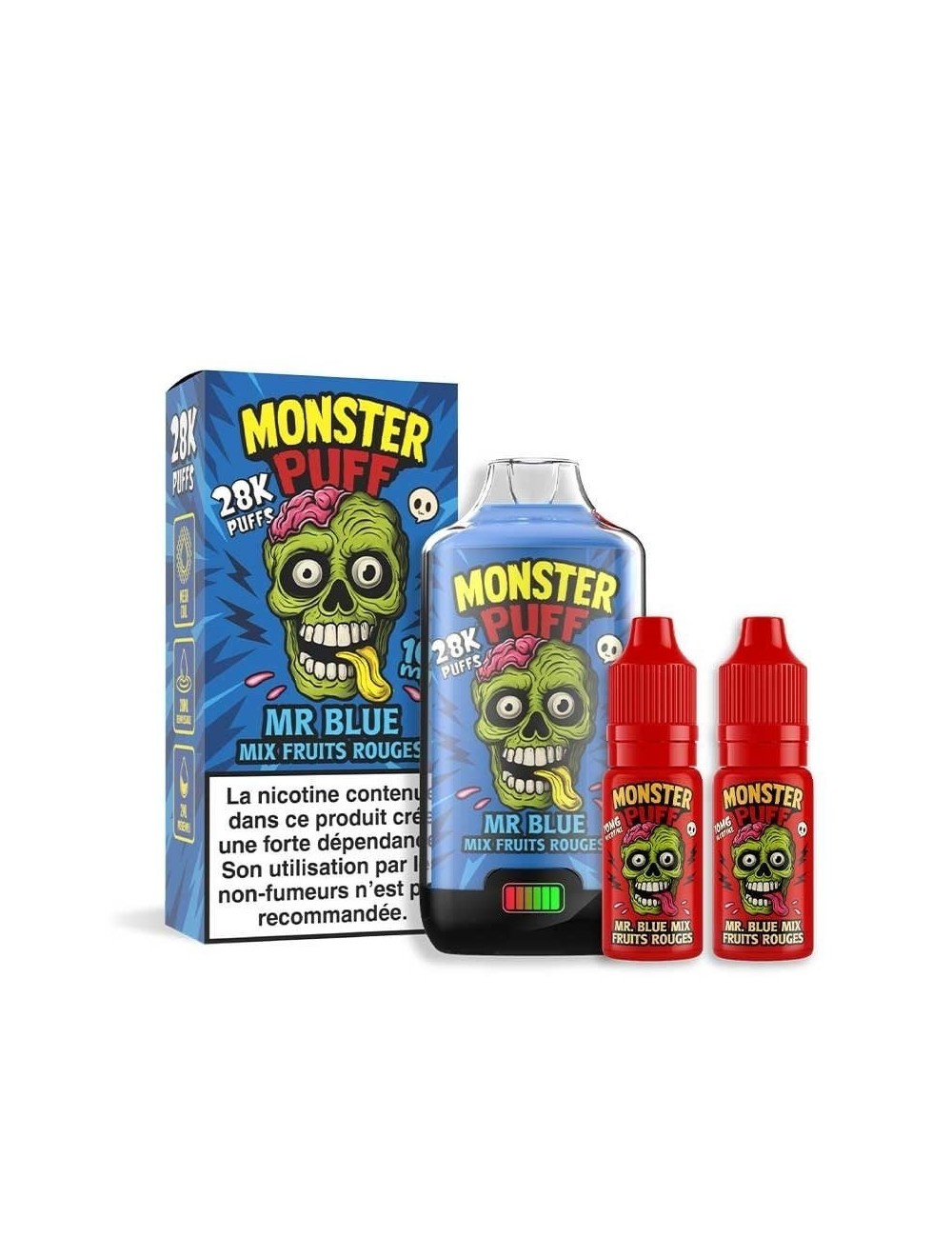 Mr. Blue Mix Fruits rouges - Monster Puff 28K