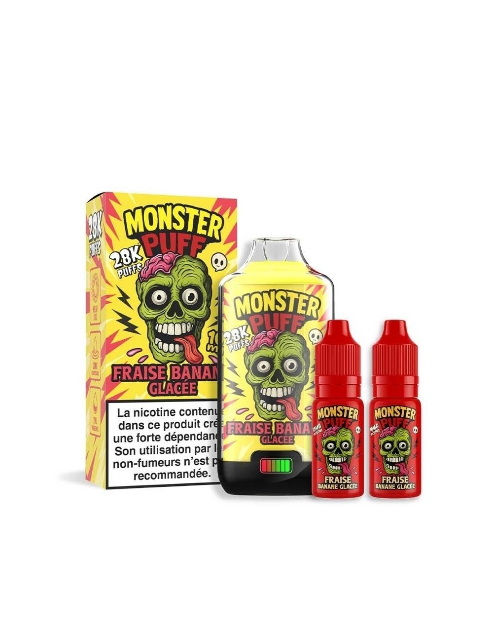 Fraise Banane Glacée - Monster Puff 28K