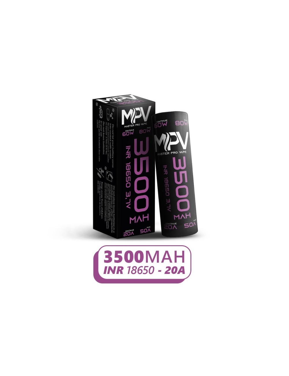 Accu 18650 3500MAH 40A - MPV