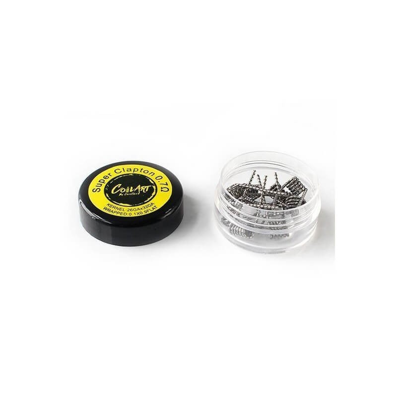 Super Clapton  0.70 ohm  - 10 Coils  CoilArt